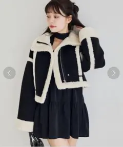【たぴおか様15日までお取り置き】NICE CLAUPフェイクムートンジャケット