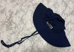 【新品、未使用】折りたたみ　サファリハット　帽子　紺　男女兼用　UVカット　速乾