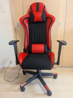 ゲーミングチェア（ブラック・レッド）