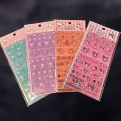 タイルシール　マイメロ、クロミ、キティ　4枚セット