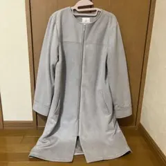 VISノーカラーライトグレージャケット