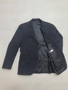 ストライプ ダークグレー ビジネスジャケット