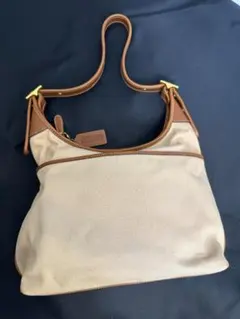 【良品・希少】COACH コーチ キャンバス レザー ショルダーバック 9124