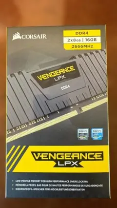 CORSAIR DDR4-2666MHz メモリ VENGEANCE 8GB×2