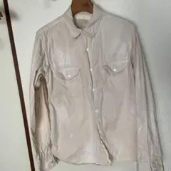 chimala チマラ　ヴィンテージ加工コットンシャツ　Lのサムネイル
