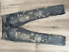 mnml ダメージ加工　デニムパンツ