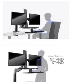 未使用品iErgoArm デュアルモニターアーム sit-stand
