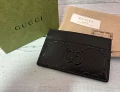 新品未使用　GUCCI グッチ GGエンボス レザー 4ポケット カードケース
