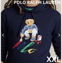 新品　ラルフローレン　♡ポロベア♡ パーカー　フーディ　ネイビー　XXL