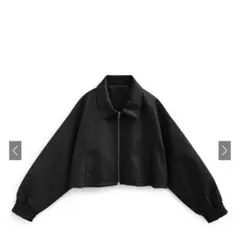 フェイクレザーブルゾン