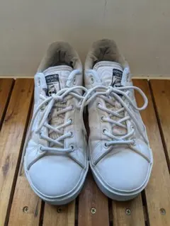 アディダス　スタンスミス　スニーカー　24 厚底 ベージュ