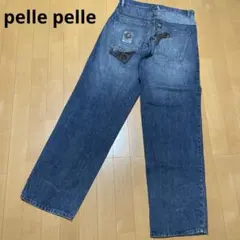 ペレペレ pelle pelle 和柄 ワイド バギー デニム ジーンズのサムネイル