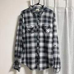 Briosa チェック柄 長袖シャツ XL ネルシャツ シャツ 長袖 落ち感