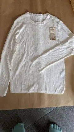 MUJI コットンシルク クルーネック セーター XXL