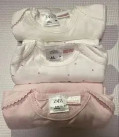 ZARA ベビー肌着 6-9ヶ月 （74) 3枚セット