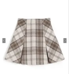GRL インパン裏地付きチェックプリーツスカート tu963