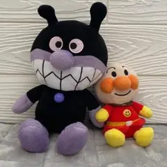 それいけ！アンパンマン バイキンマ ぬいぐるみ 2点セット セガ