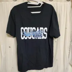 COUGARS Cheerleader プリントTシャツ ブラック