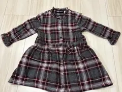 BeBe チェック柄ワンピース 90サイズ