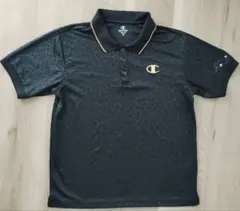 Champion 黒 ポロシャツ