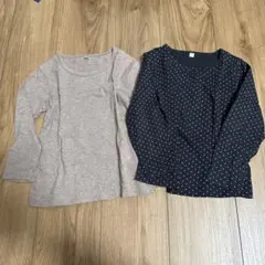 無印良品 綿100% 長袖カットソー 110 ２枚セット