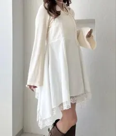 apres jour clair レースデザインキャミチュニック