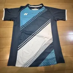 希少 スカムルジョ着用 ユニフォーム L バドミントン ウェア ブルー 青