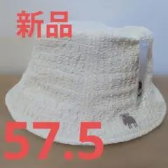 メッシュ　moz ホワイト バケットハット 新品タグ付き　マルミヤ手袋　白　夏用のサムネイル