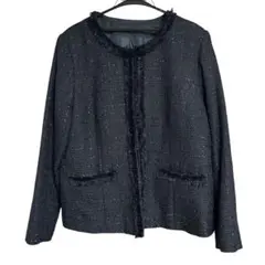 【Liberty Hall リバティホール】ツイードジャケット 大きいサイズ