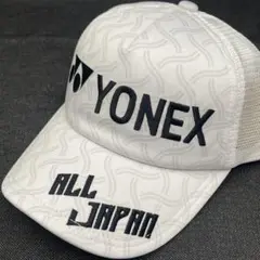 YONEX キャップ ホワイト - メルカリ