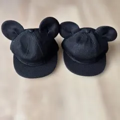 ミッキーマウス風耳付きキャップ