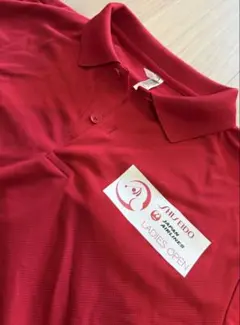 SHISEIDO LADIES OPEN ポロシャツ 赤　Mサイズ