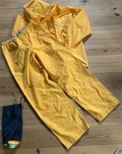 一回使用　モンベル　クレッパー140 レインウエア　上下セット