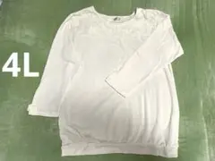 C54 オフホワイト 長袖カットソー 伸縮性あり 関西ファッション連合