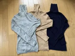 UNIQLO ユニクロ　タートルネックセーター　リブ　まとめ売り