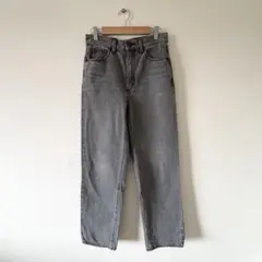GU ストレートジーンズ グレー