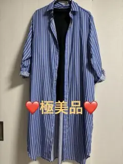 ❤️超美品❤️B. C Stock ストライプ柄ロングシャツワンピースのサムネイル