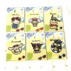 【✨️コンプリート✨️】日焼け キティ　シナモロール クロミ サンリオワッペンシール