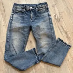 イエナ別注　アッパーハイツ　ステラ　クロップドデニムパンツ　24 ブルー