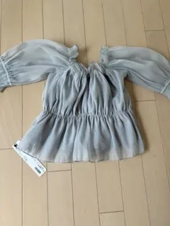【新品】かおちゃん様ヘザーオフショルシフォントップスのサムネイル