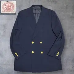 極美品✨J.PRESS 金ボタン 紺ブレ　テーラードジャケット ダブル 背抜き