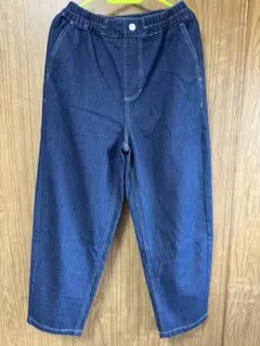 カーブデニム ウエストゴム パンツ LL