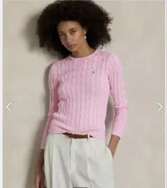 Polo Ralph Lauren ケーブルニット ピンク