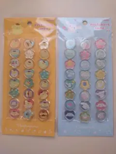 サンリオ　おはじきふうシール　ポムポムプリン　シナモロール