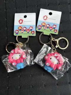 大阪関西万博 キティ×ミャクミャク なりきりキーホルダー　2個セット