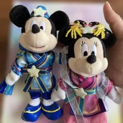 東京ディズニーリゾート　七夕　ミッキー　ミニー　ぬいぐるみバッジ　2体セット