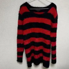 JURY BLACK(ジュリーブラック) モヘアボーダーニット