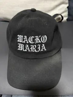 WACKO MARIA 刺繍ロゴ キャップ ブラック - メルカリ