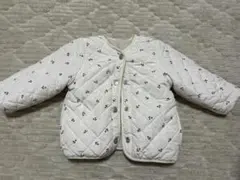 プティマイン キルティング　リバーシブルアウター 100cm さくらんぼ