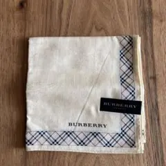 BURBERRY ハンカチ アイボリー チェック